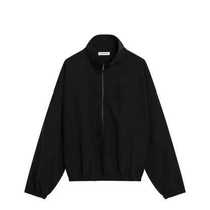 MAYFEYR - Fear Of God - Black Ripstop Wool Jacket With Black Half Zip - FG9M64-655TWR001