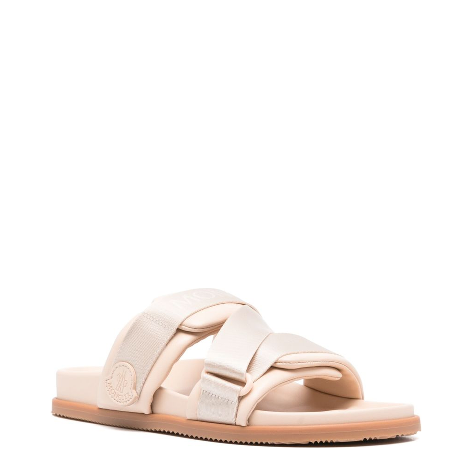 Pink Summer Nappa Leather Sliders