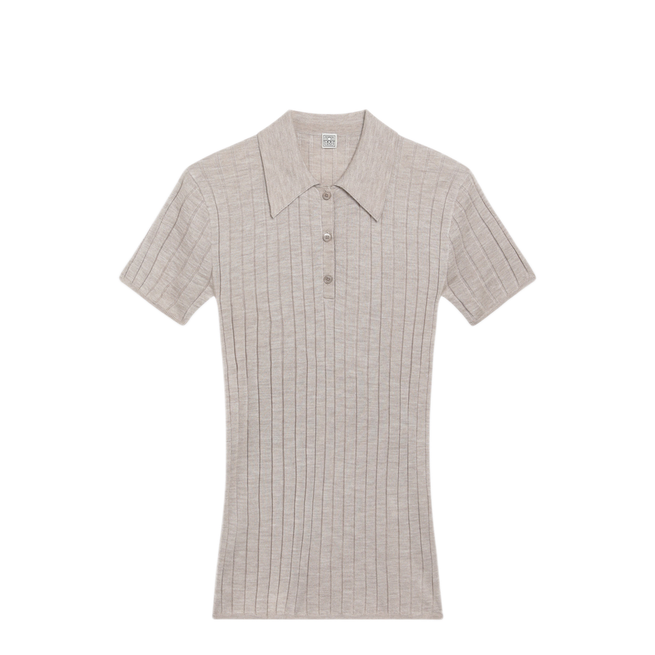 MAYFEYR - Toteme - Greige Ribbed Cashmere And Silk Polo - 263-WRT0835YA0293031