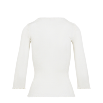 Fitted Cotton Silk Jersey Top