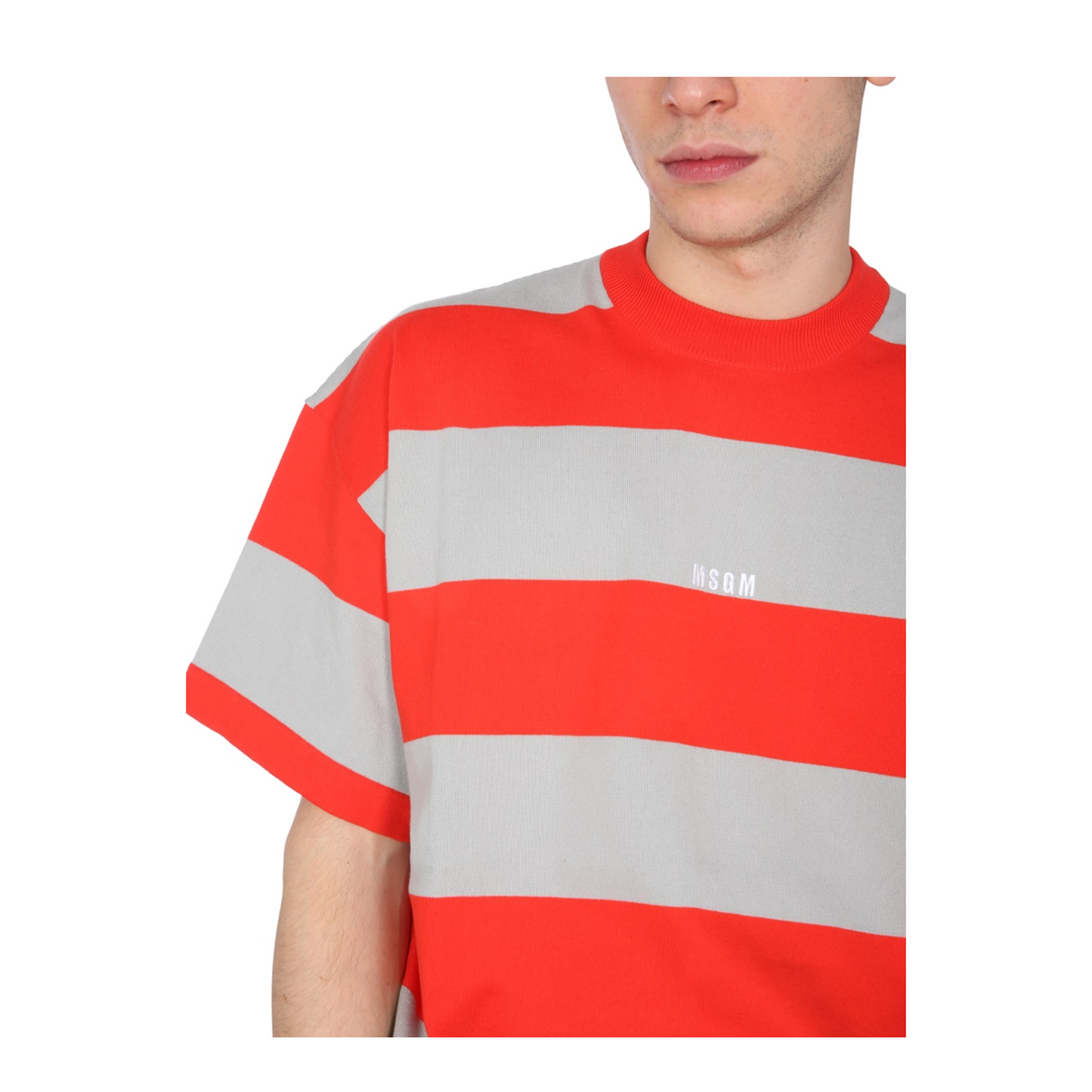 MAYFEYR - MSGM - T Shirt With Embroidered Logo - 3040MM12521707618