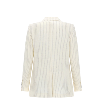 Linen Pinstripe Blazer