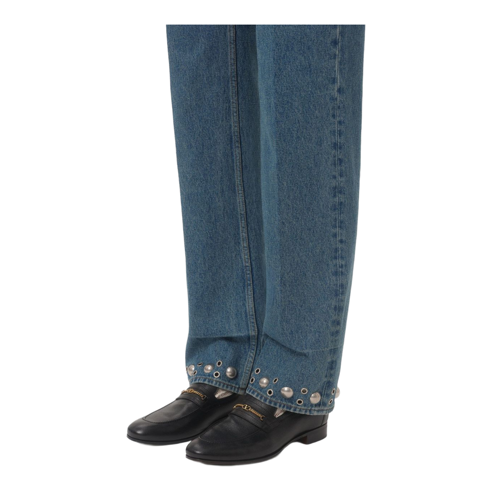 Black Slip-On Style Round Toe Flat Sole