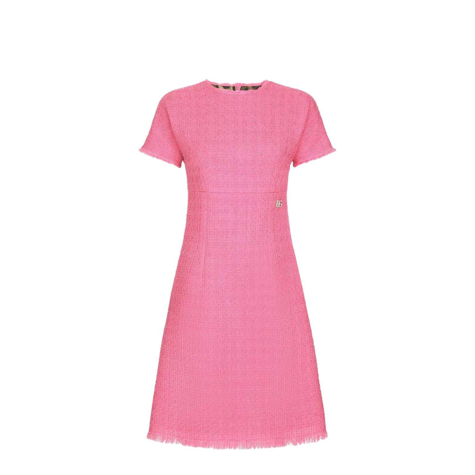 Raschel Tweed Calf-Length Dress