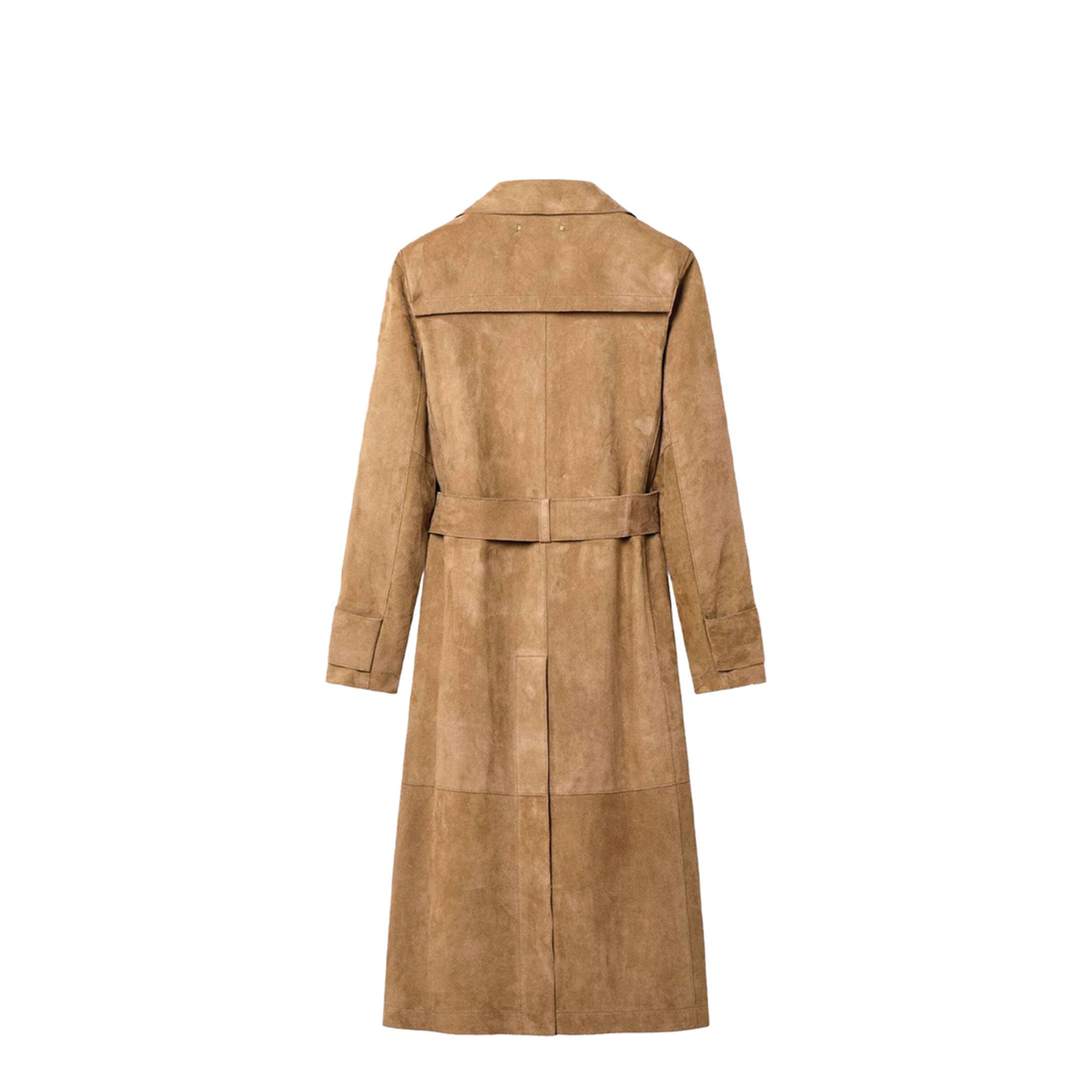 MAYFEYR - Golden Goose - Waxed Treatment With Lived-In Effect Suede Trench Coat - GWP02565P002303