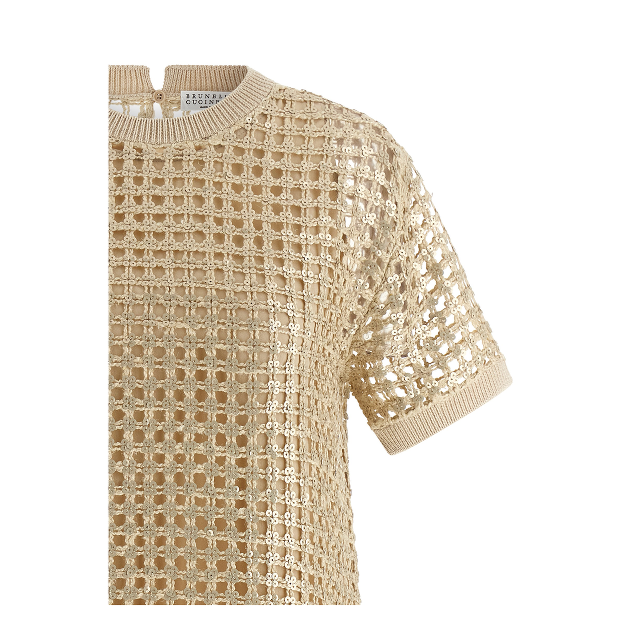 Dazzling Knitted Mini Dress - Yellow
