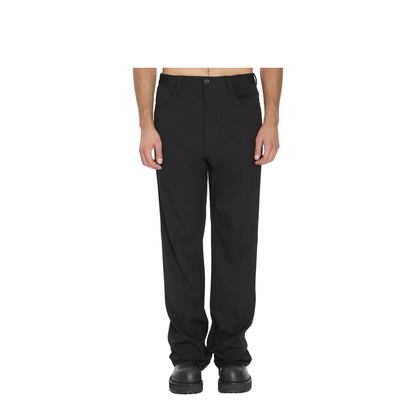 Black Straight Tailored Pants