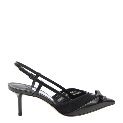 Mesh Slingback Pumps