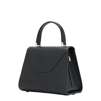 Iside Mini Millepunte Calf Leather Top Handle Bag - Black