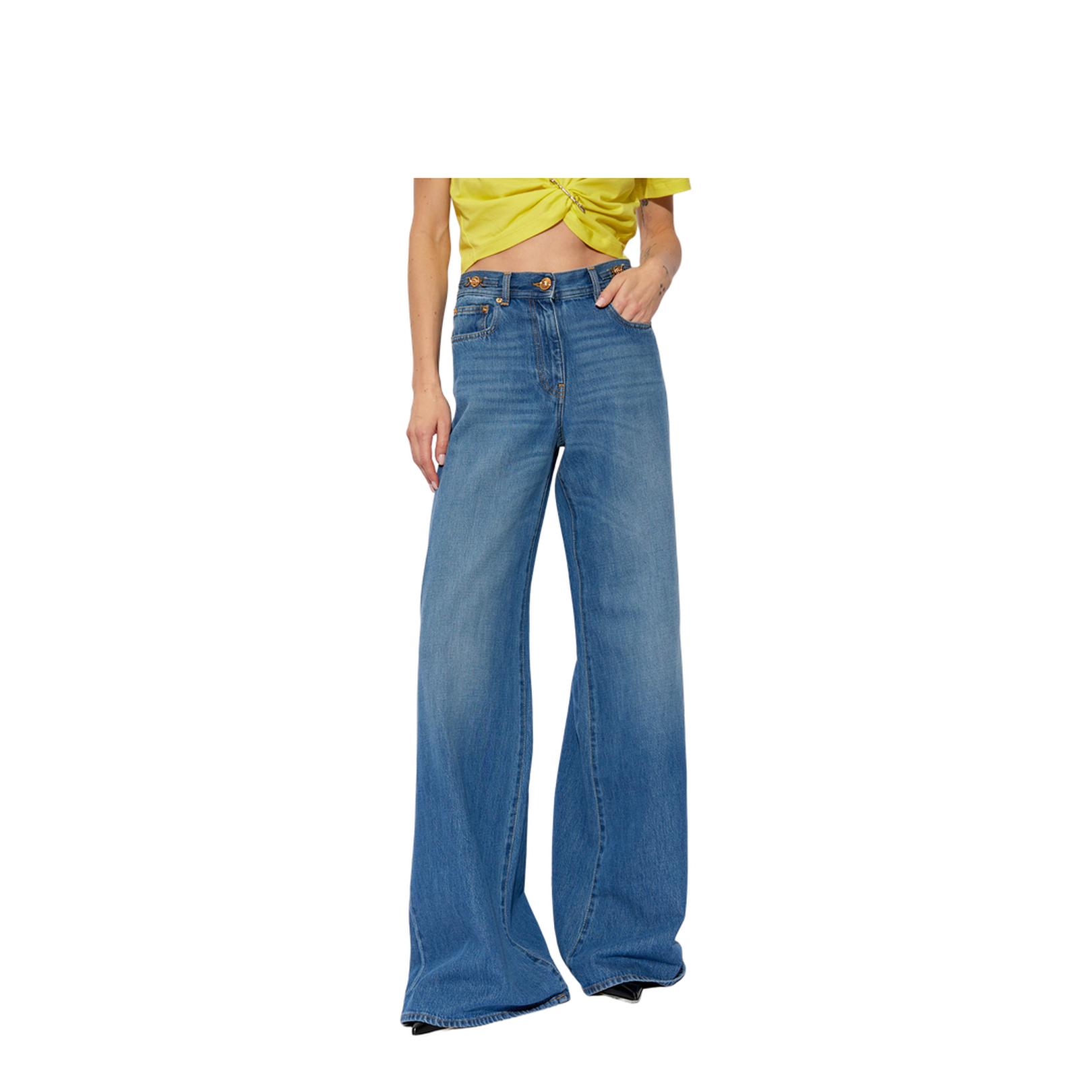 Jeans with logo