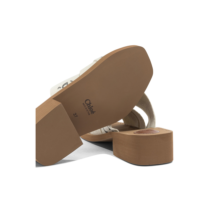 MAYFEYR - Chloè - Woody Heeled Sandals - CHC22U550Z3101