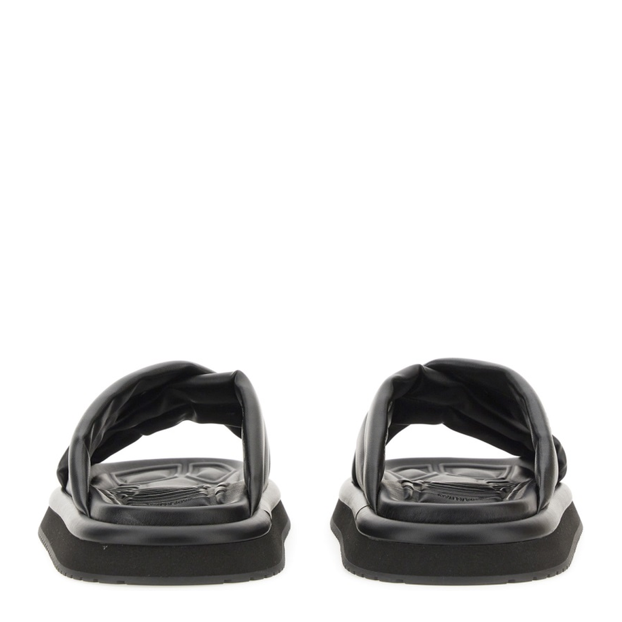 Nappa Effect Fabric Sandal