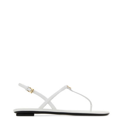 MAYFEYR - Prada - White Leather Thong Sandals - 1Y395OF005069F0009