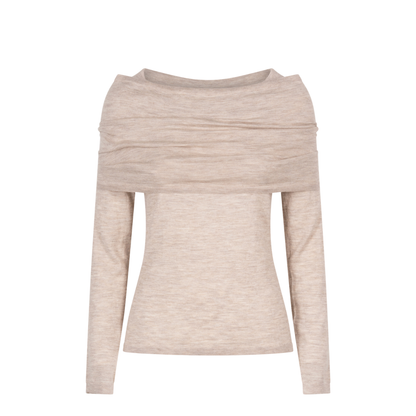 MAYFEYR -  - Lightweight Cashmere Sweater With Removable Wrap Detail - MXMFARETRA