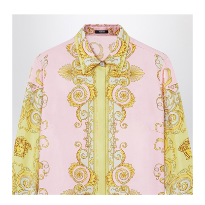 Shirt Silk Twill Print Spring Barocco Foulard