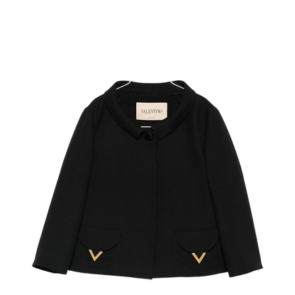 Vlogo Signature Wool And Silk Jacket