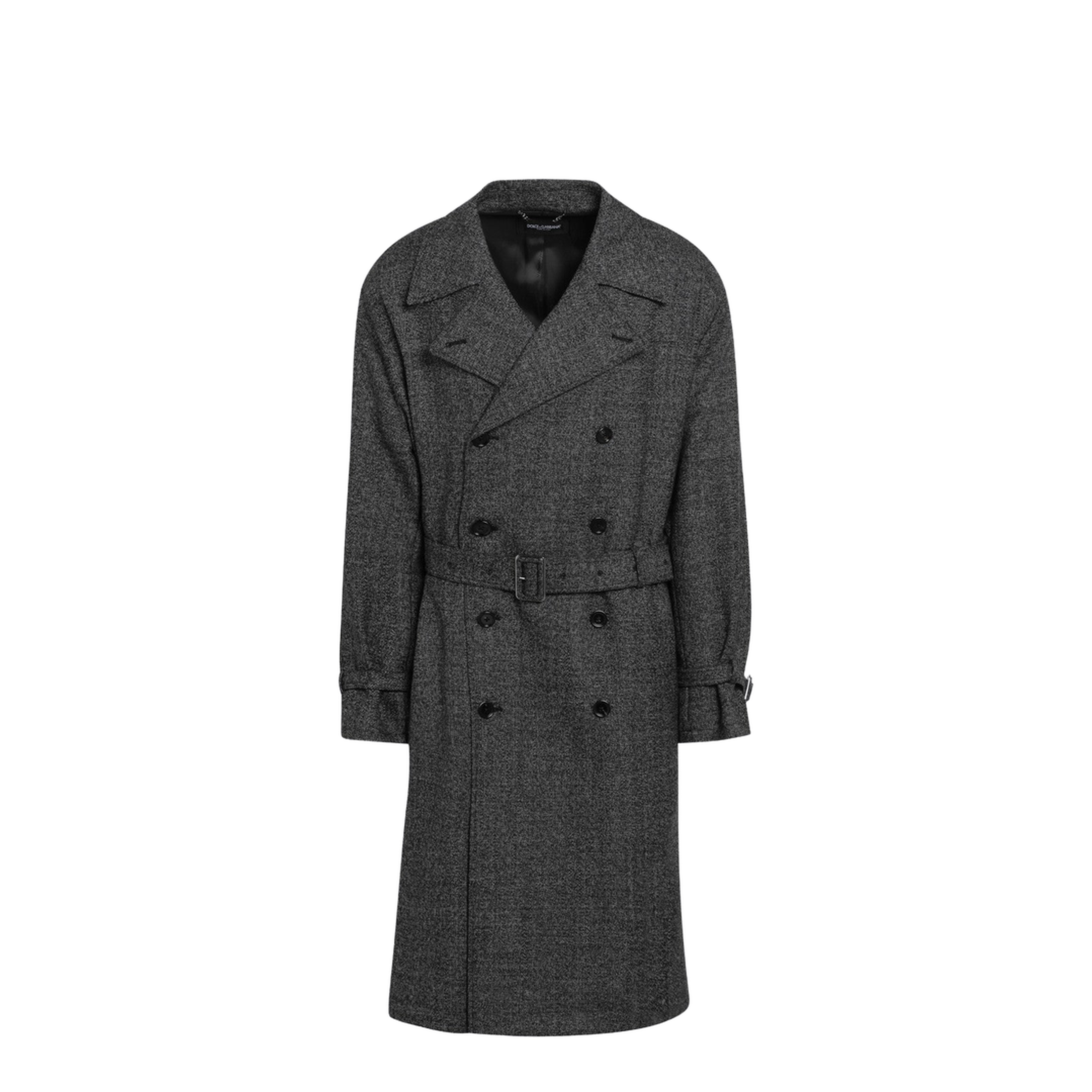 MAYFEYR - Dolce & Gabbana - Grey Wool Double-Breasted Coat - G052KTFM2G4S8031