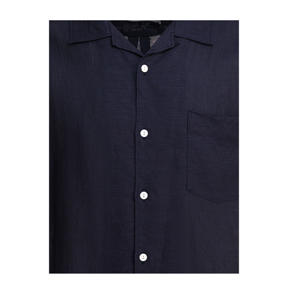 MAYFEYR - nonnative - Voyager Oxford Linen Shirt - NNS4618DKNAVY