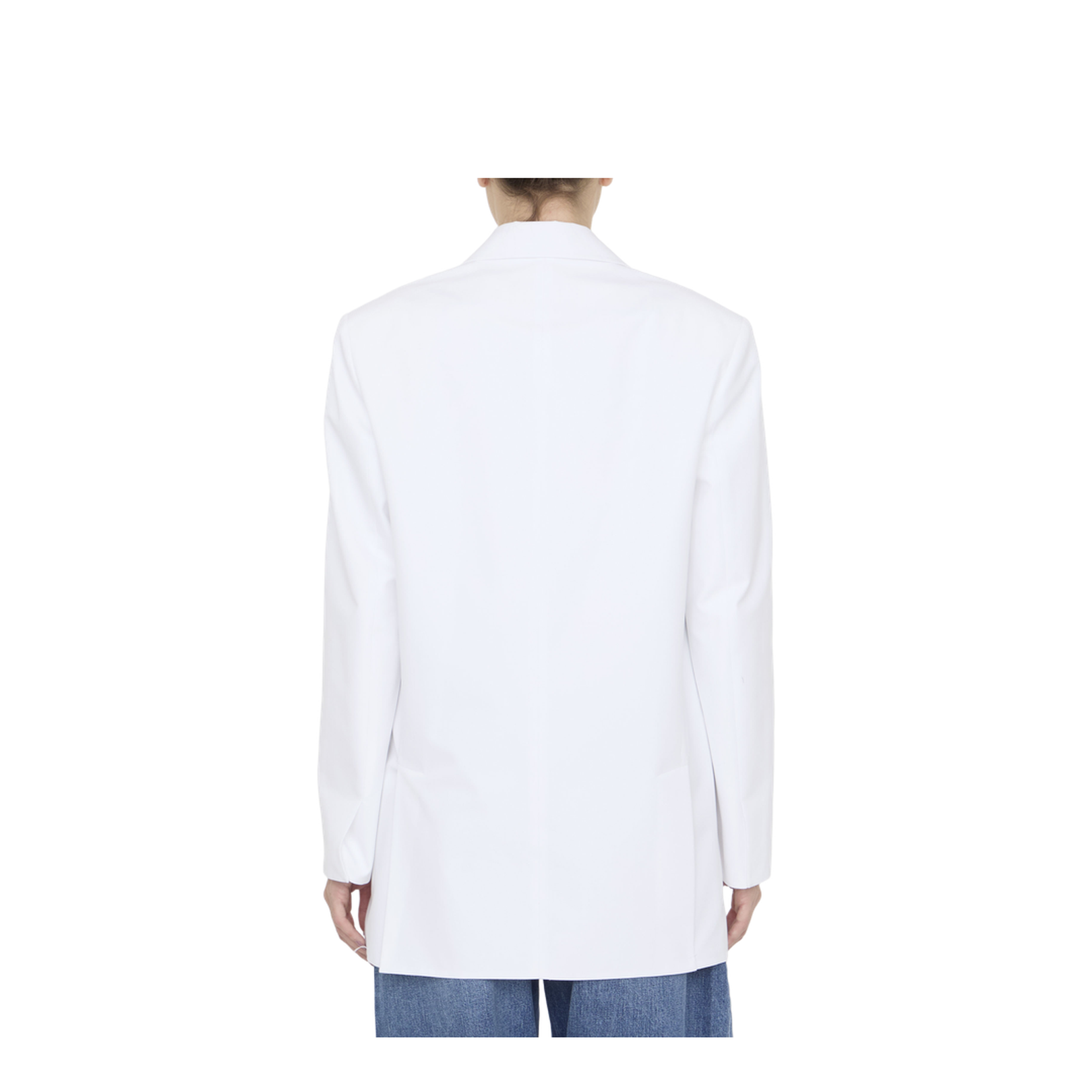 Double-Breasted Blazer - White