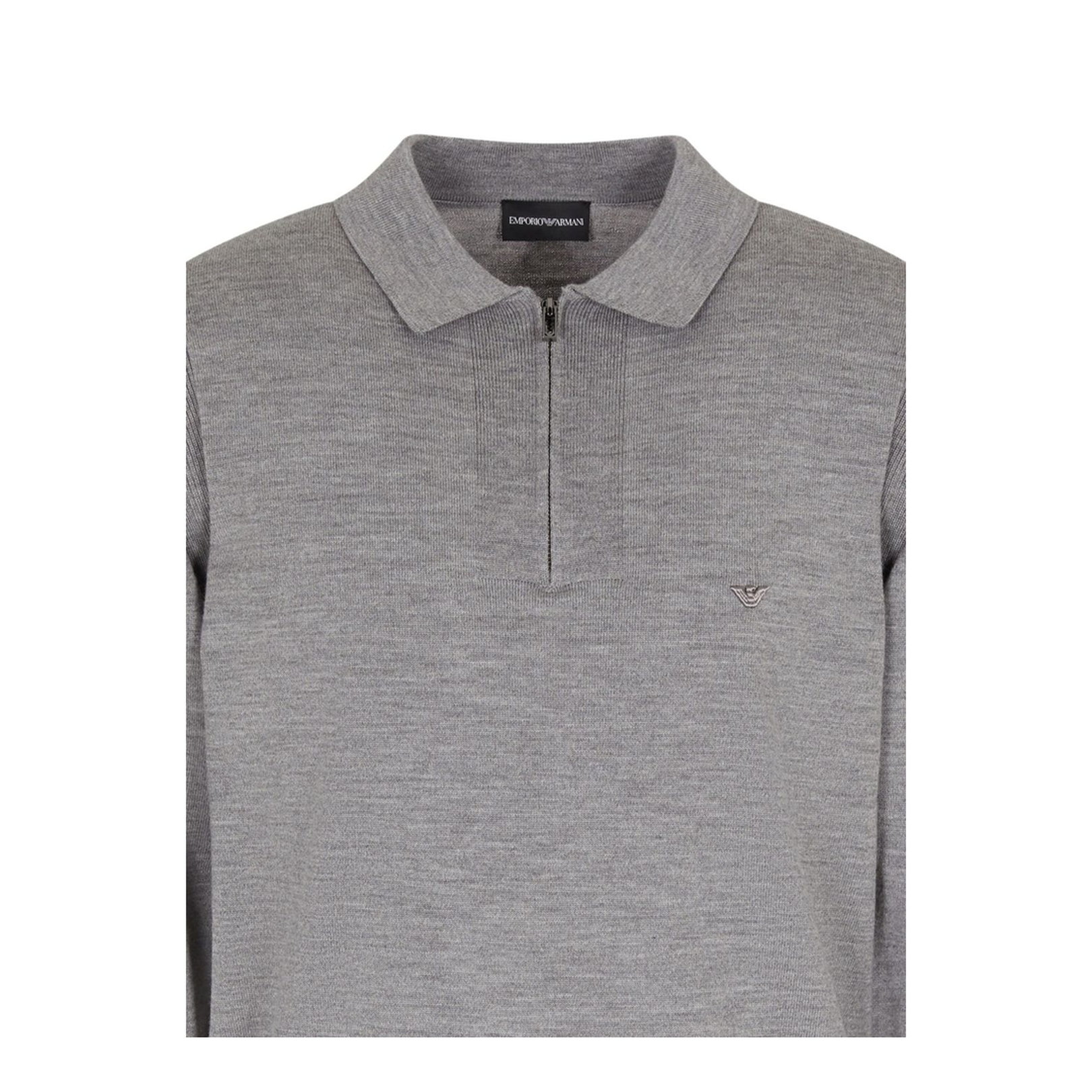 Polo-Shirt Collar Jumper in Pure Virgin Wool
