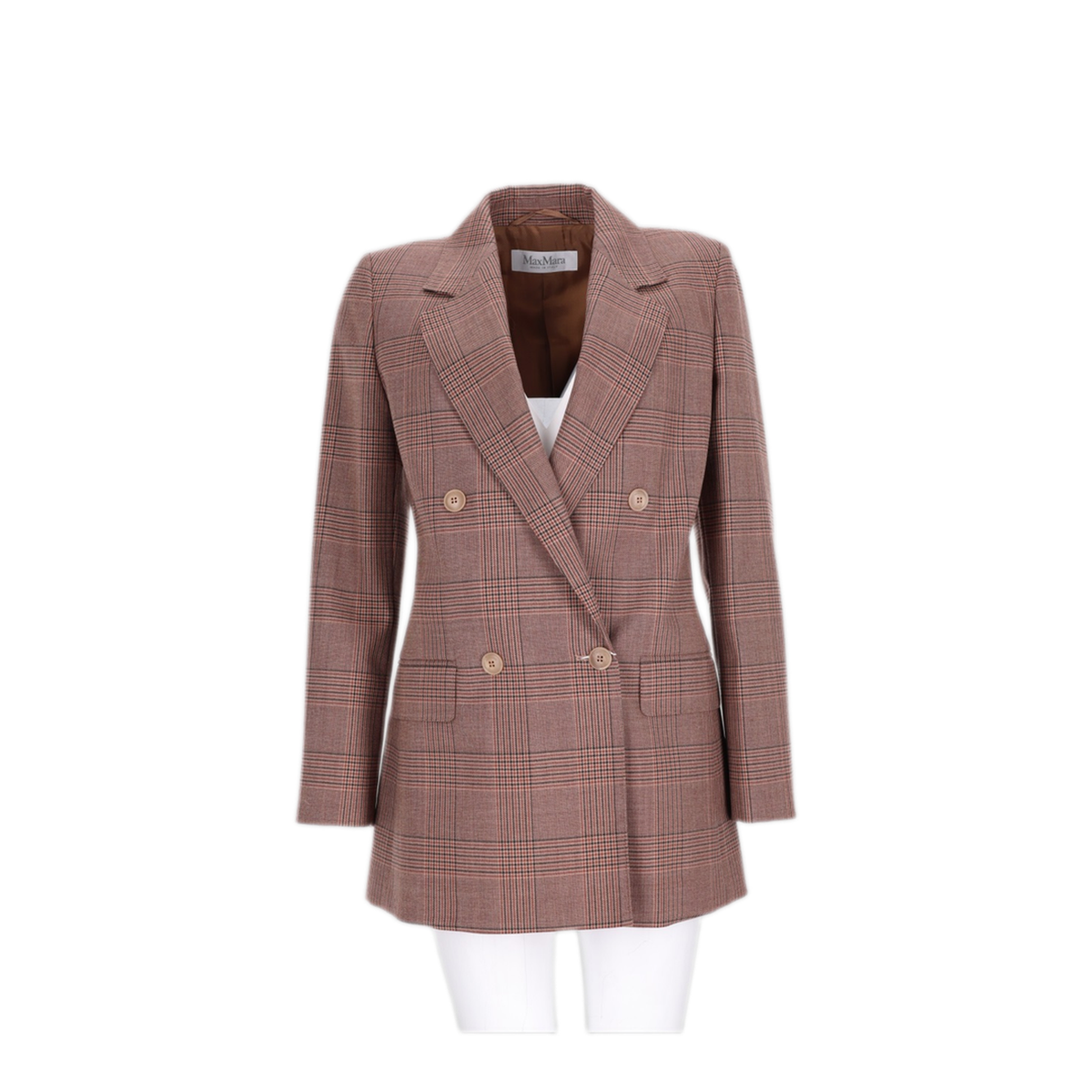 MAYFEYR - Max Mara - Blazer Doppiopetto In Lana Principe Di Galles - 2621046052600389002