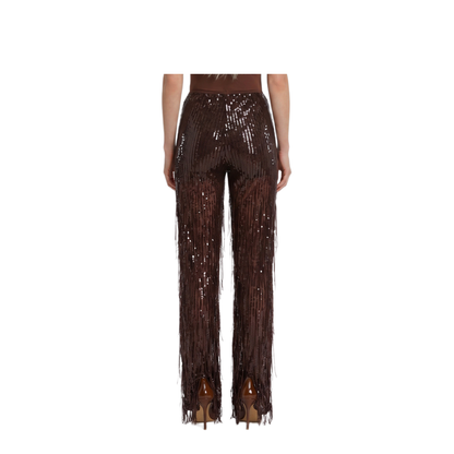 MAYFEYR - Federica Tosi - Pants With Sequin And Fringes - 3081531469
