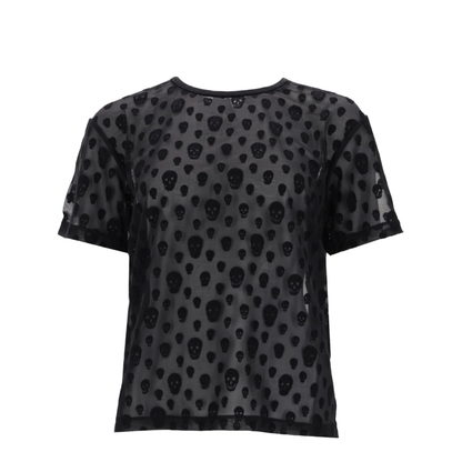MAYFEYR - Alexander Mcqueen - T-Shirt With Skull Pattern - 858610QCAMQ1000