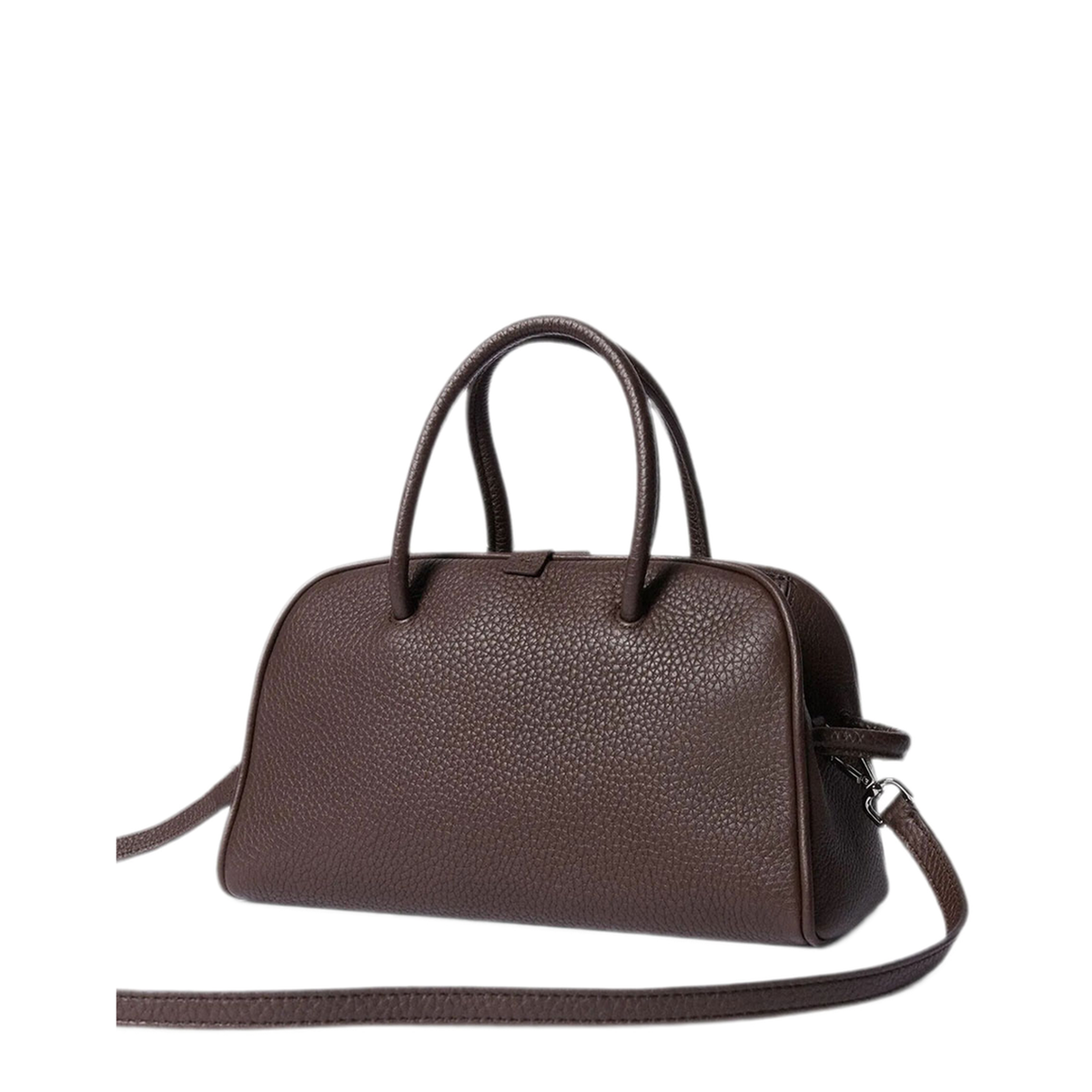Turismo Small Calfskin Bowling Bag - Dark Brown