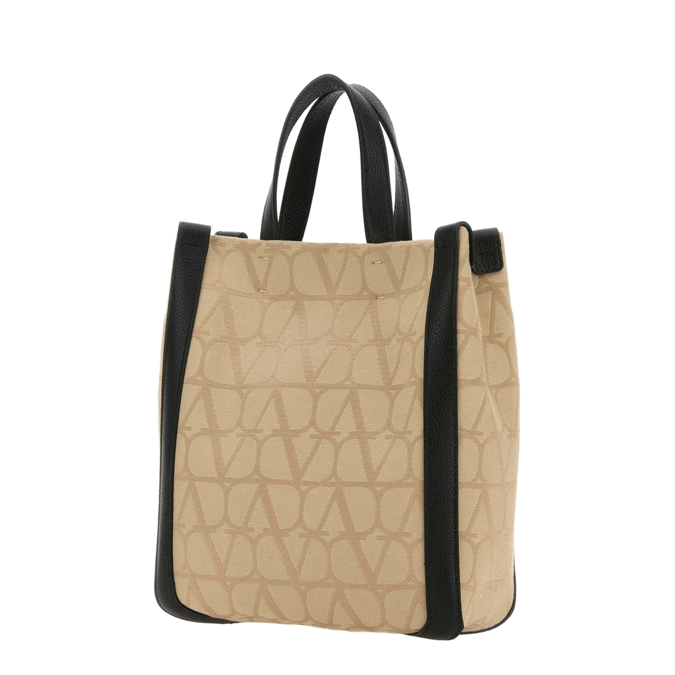 Beige Toile Iconographe Fabric Handbag