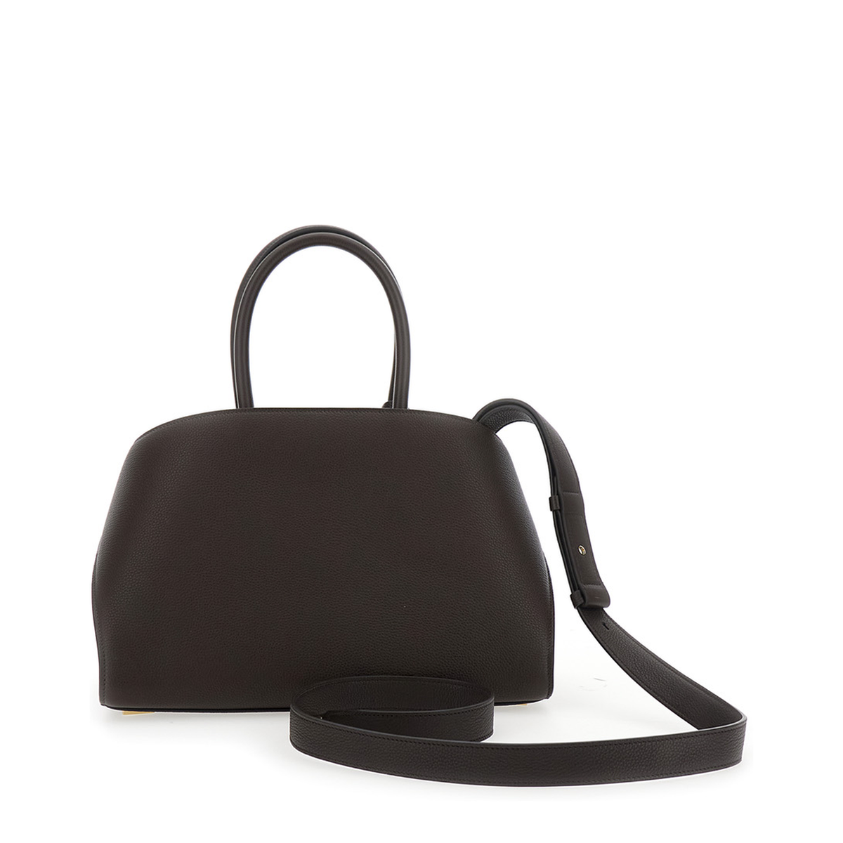 MAYFEYR - Ferragamo - Hug Small Shoulder Bag With Logo And Buckles - 2156080777524