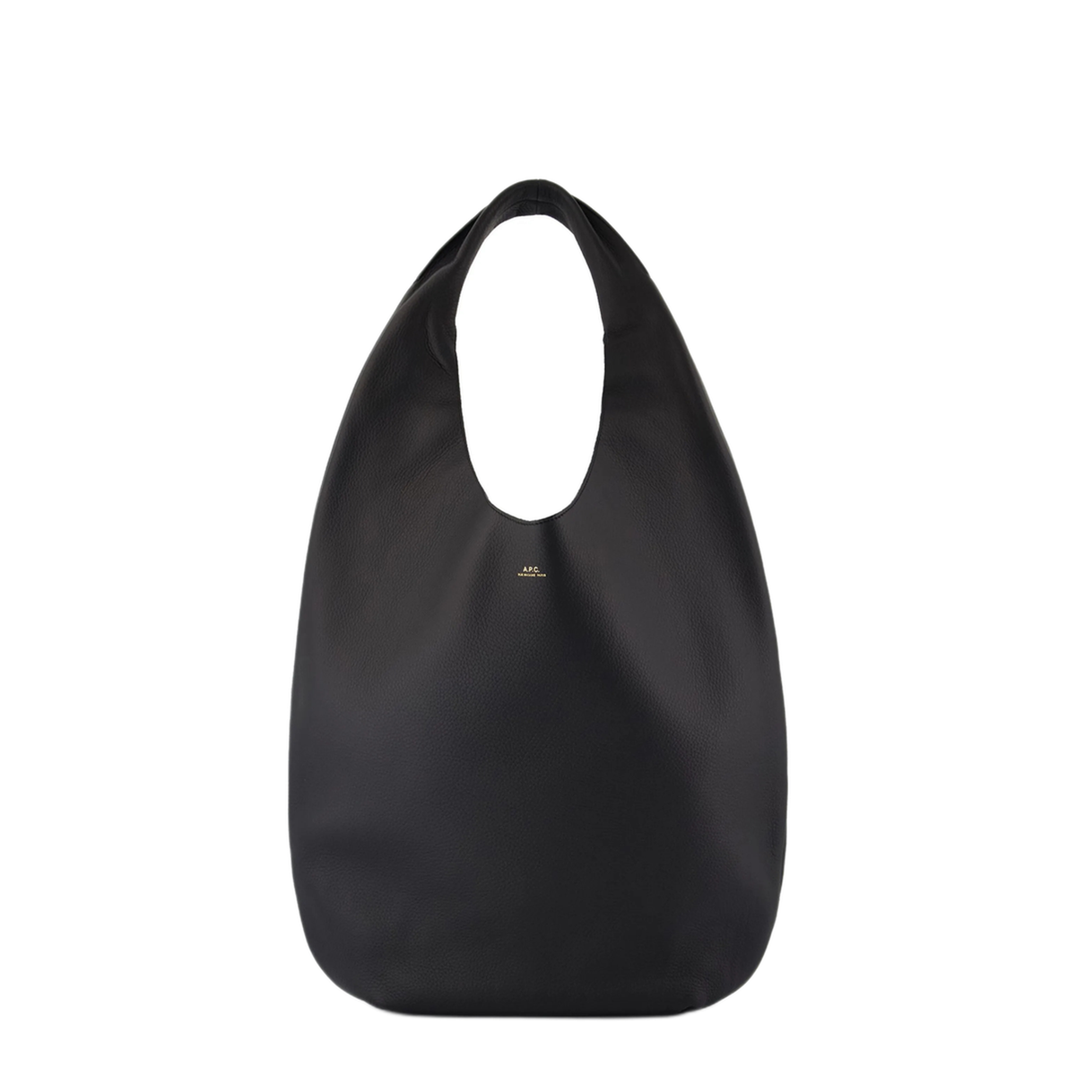 Le Neige Cowhide Leather Tote Bag - Noir