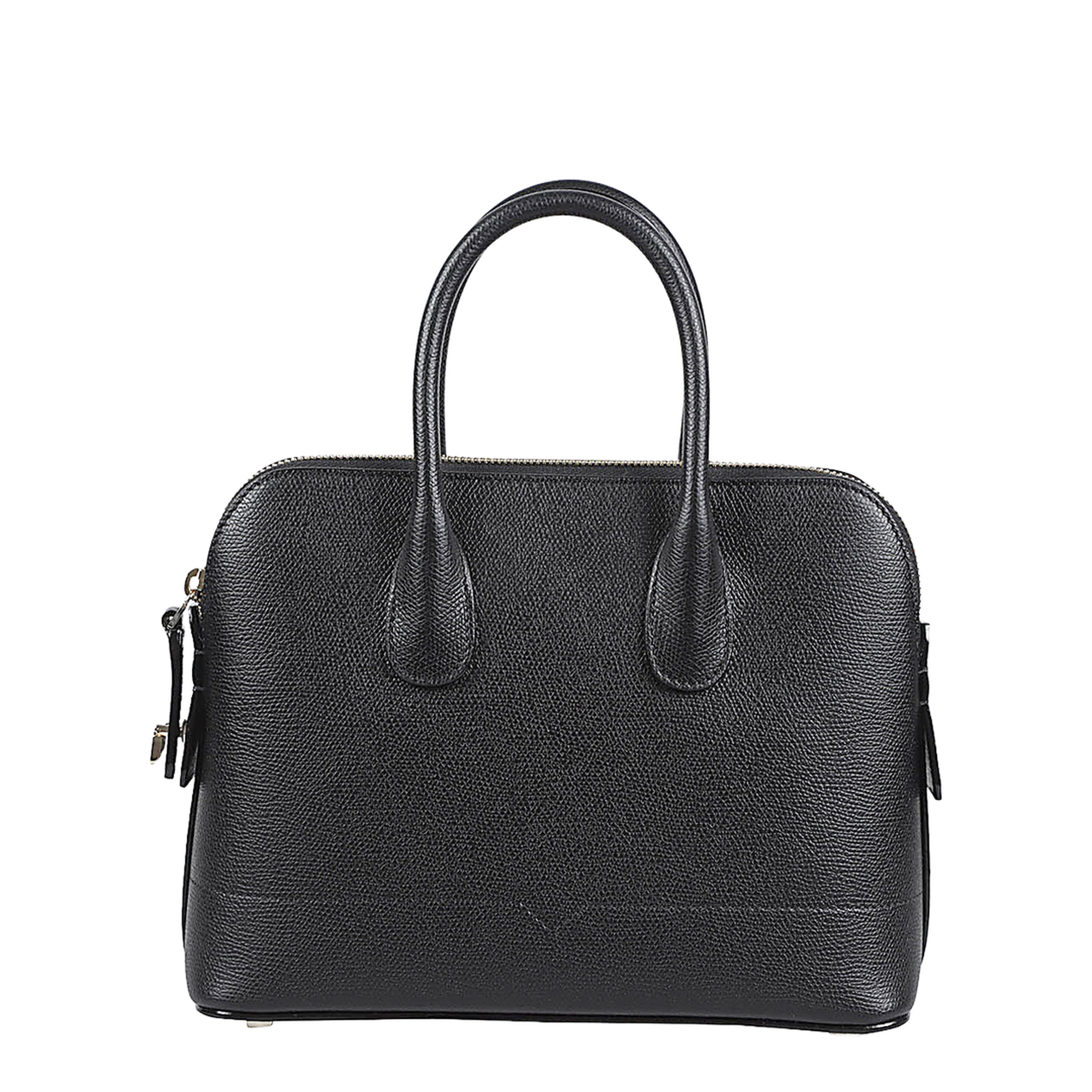 Mylogo Leather Handbag - Black