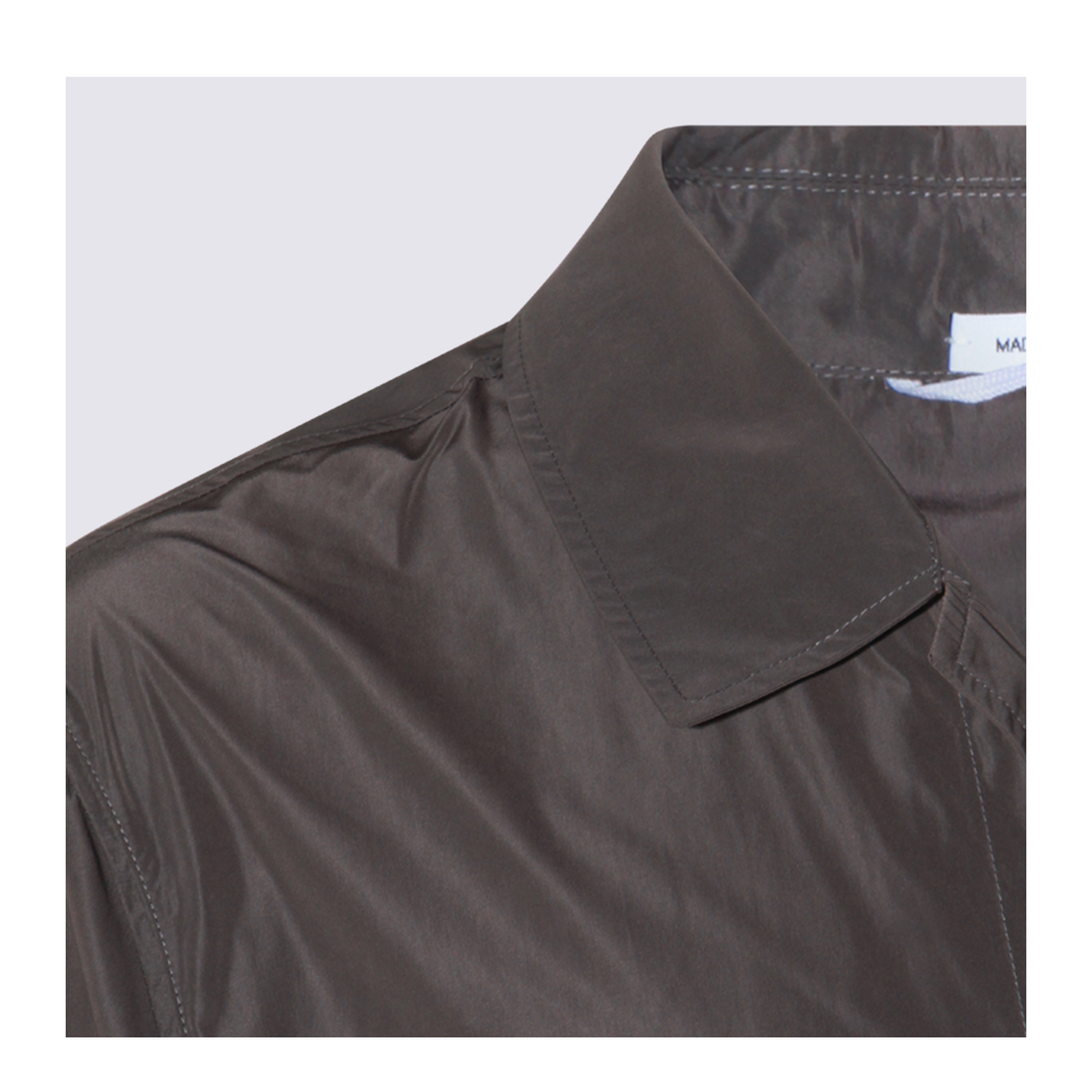 Logo-Print Single-Breasted Coat
