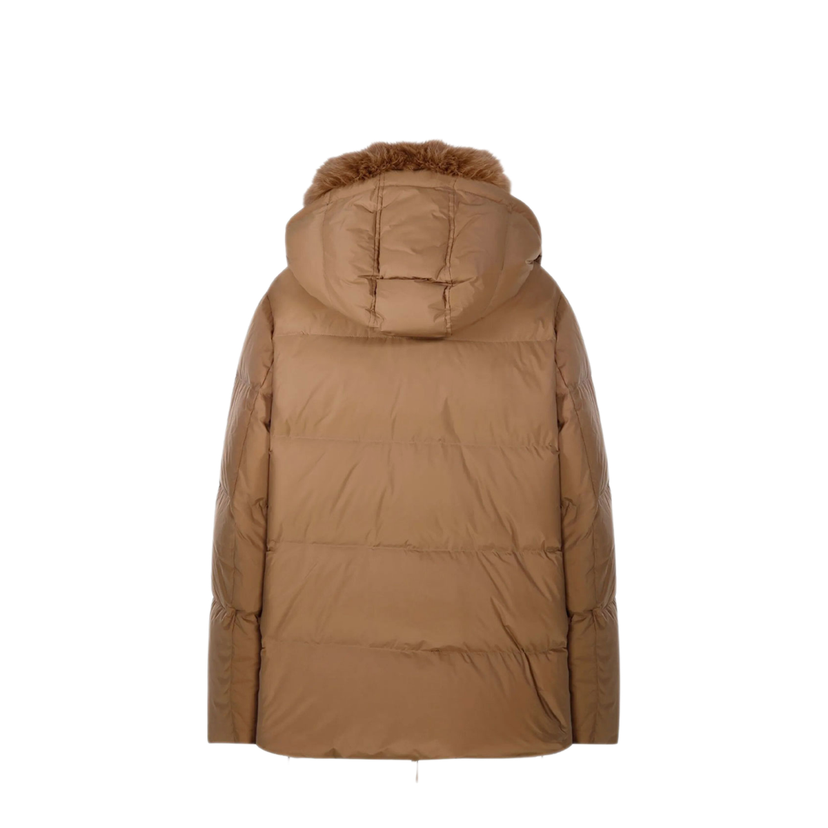 MAYFEYR - Yves Salomon - Down Jacket In Technical Fabric With Fur Details - 24WFM01576U06WA2099