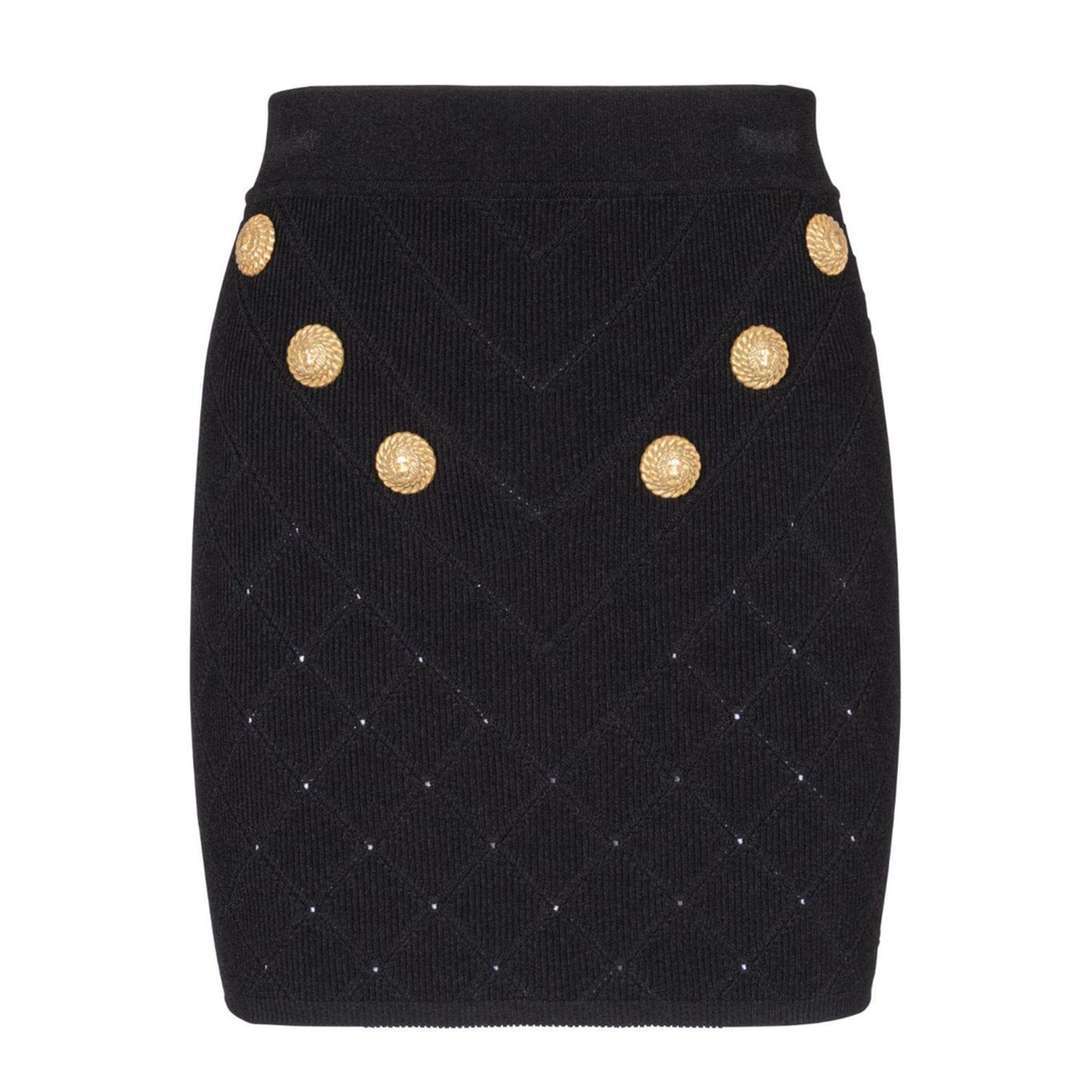 6 Button Knitted Skirt
