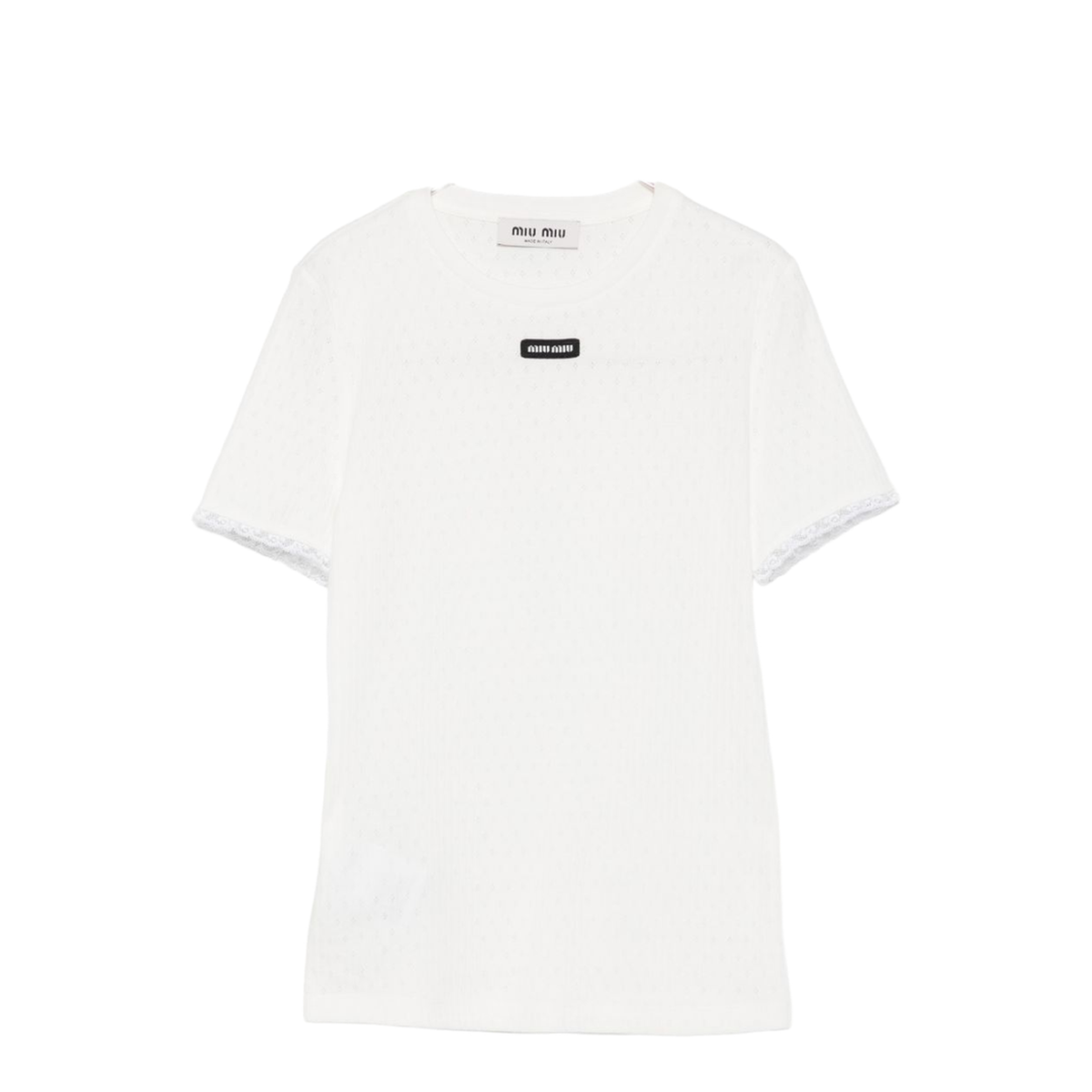 MAYFEYR - Miu Miu - T-Shirts And Polos White - MT22511951F0009