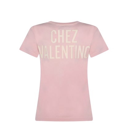 Printed Cotton T-Shirt Pink