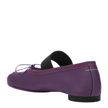 MAYFEYR - Mm6 Maison Margiela - Anatomic Numeric Plum-Colored Ballet Flats - S59WZ0093P5560T5142