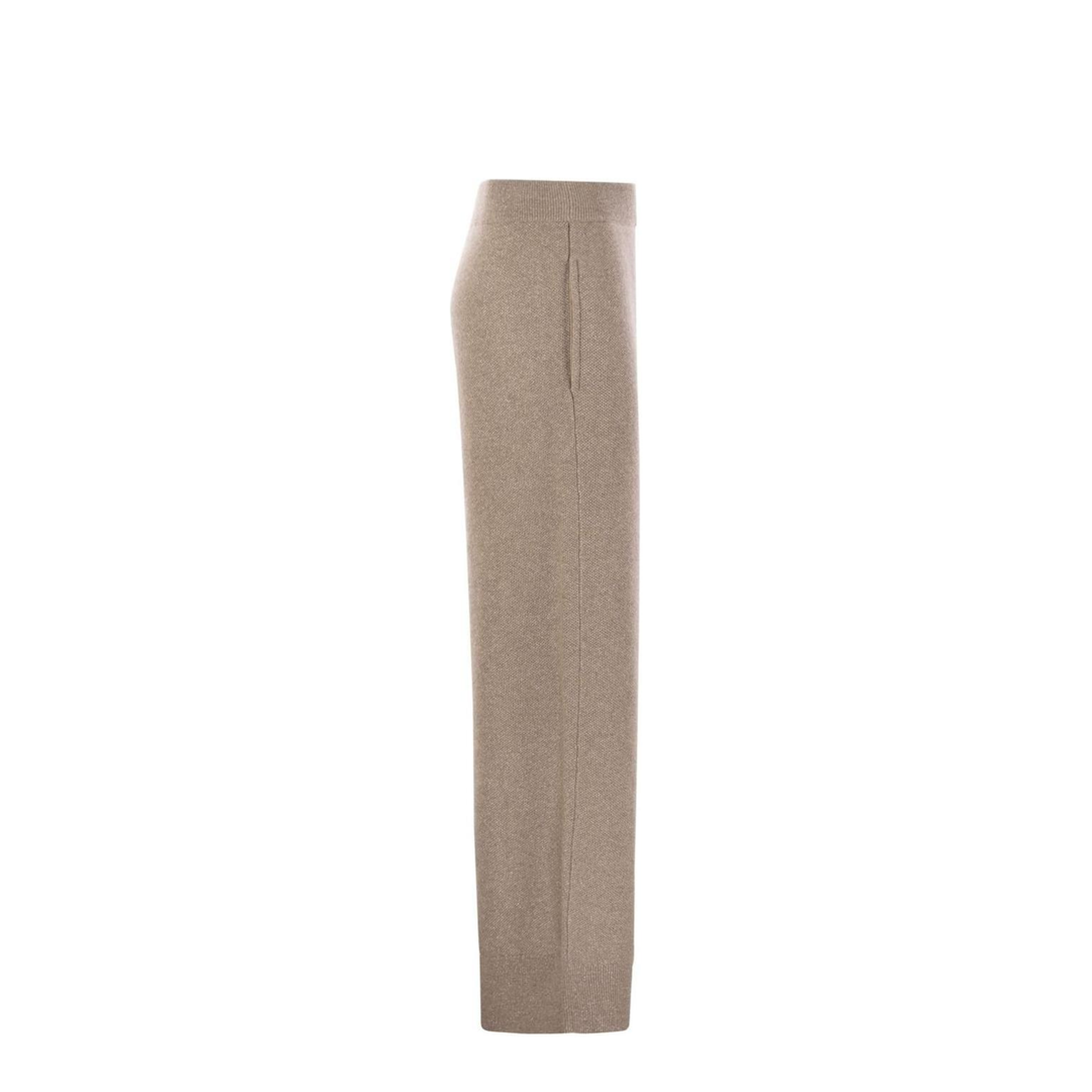 English Rib Cashmere and Viscose Knit Trousers