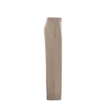 English Rib Cashmere and Viscose Knit Trousers