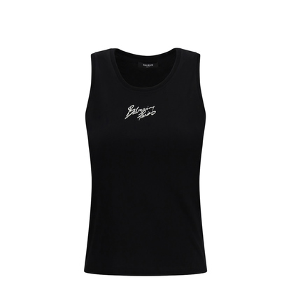 MAYFEYR - Balmain - Paris Brush Print Tank Top - GF1EB075BD40