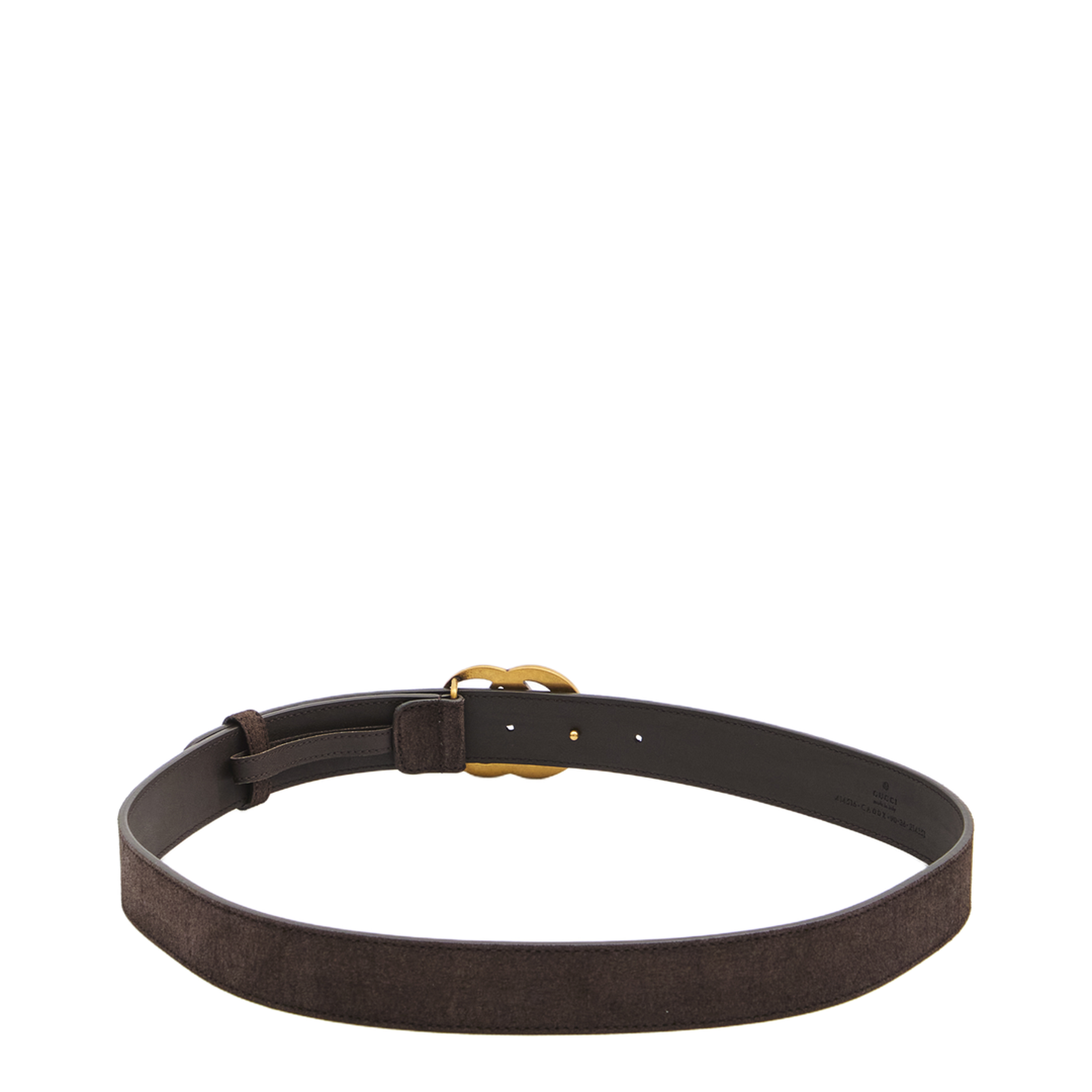 Thin Belt in Dark Brown Soft Suede