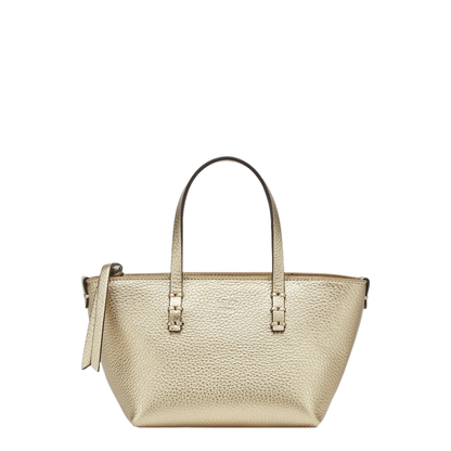 Roll Mini Tote Bag in Grainy Leather