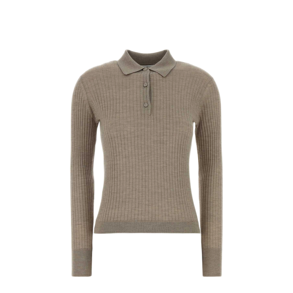 MAYFEYR - Max Mara - Dove Grey Cashmere Blend Gitano Polo Shirt - 2611361058600004