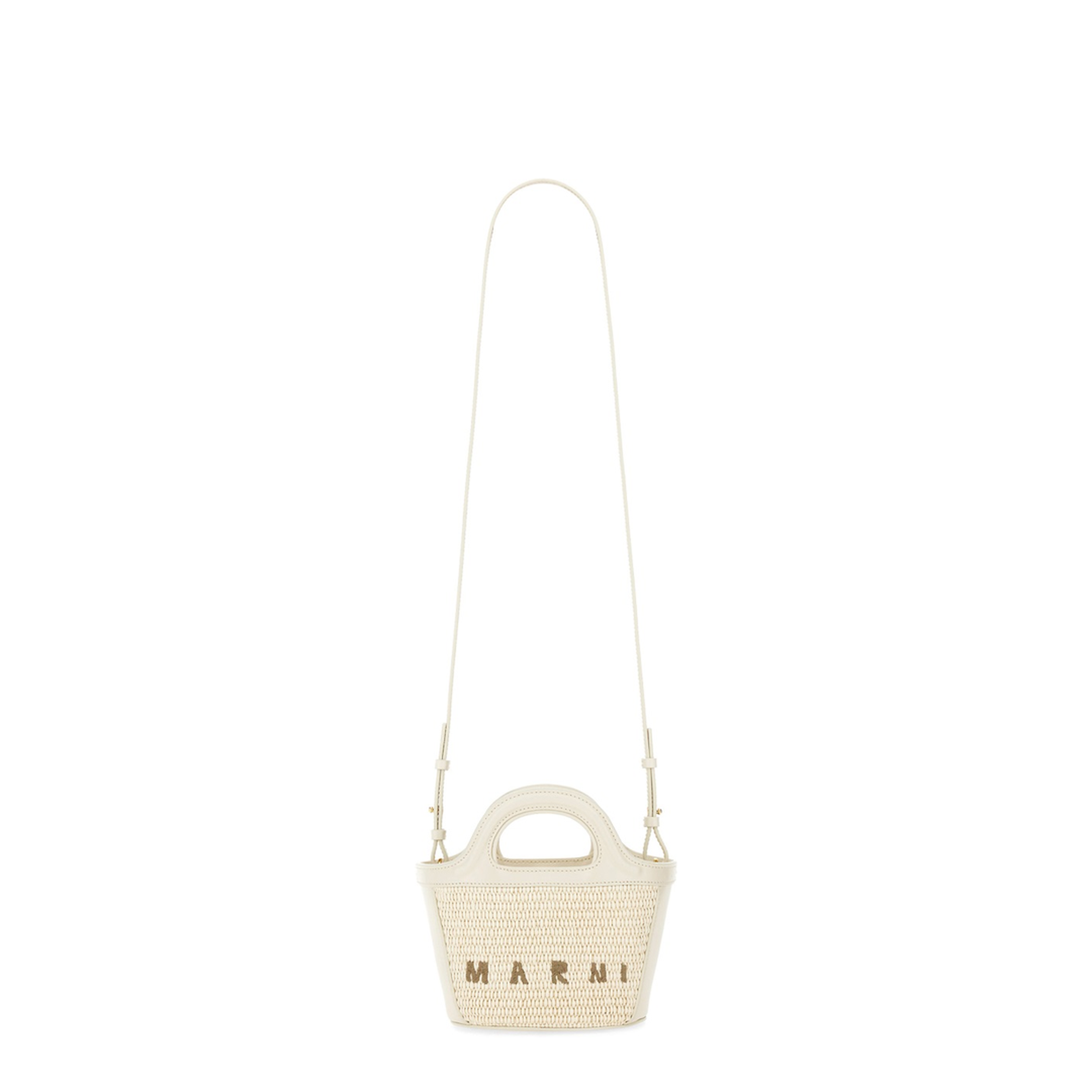 Tropicalia Micro Raffia-Effect Handbag - Shell (Ivory/Off-white)