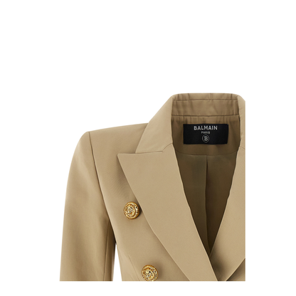 Woman's Double-Breasted Blazer - Beige