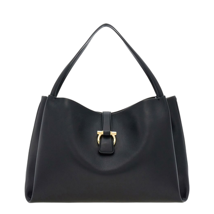 Gancini Medium Tote Bag Black