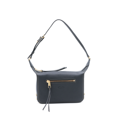 Mini Calf Leather Shoulder Bag - Black