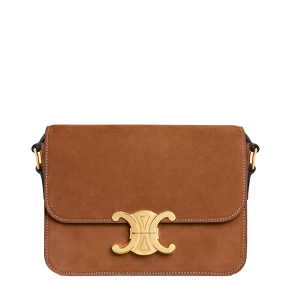 Triomphe Bag in Nubuck Calfskin