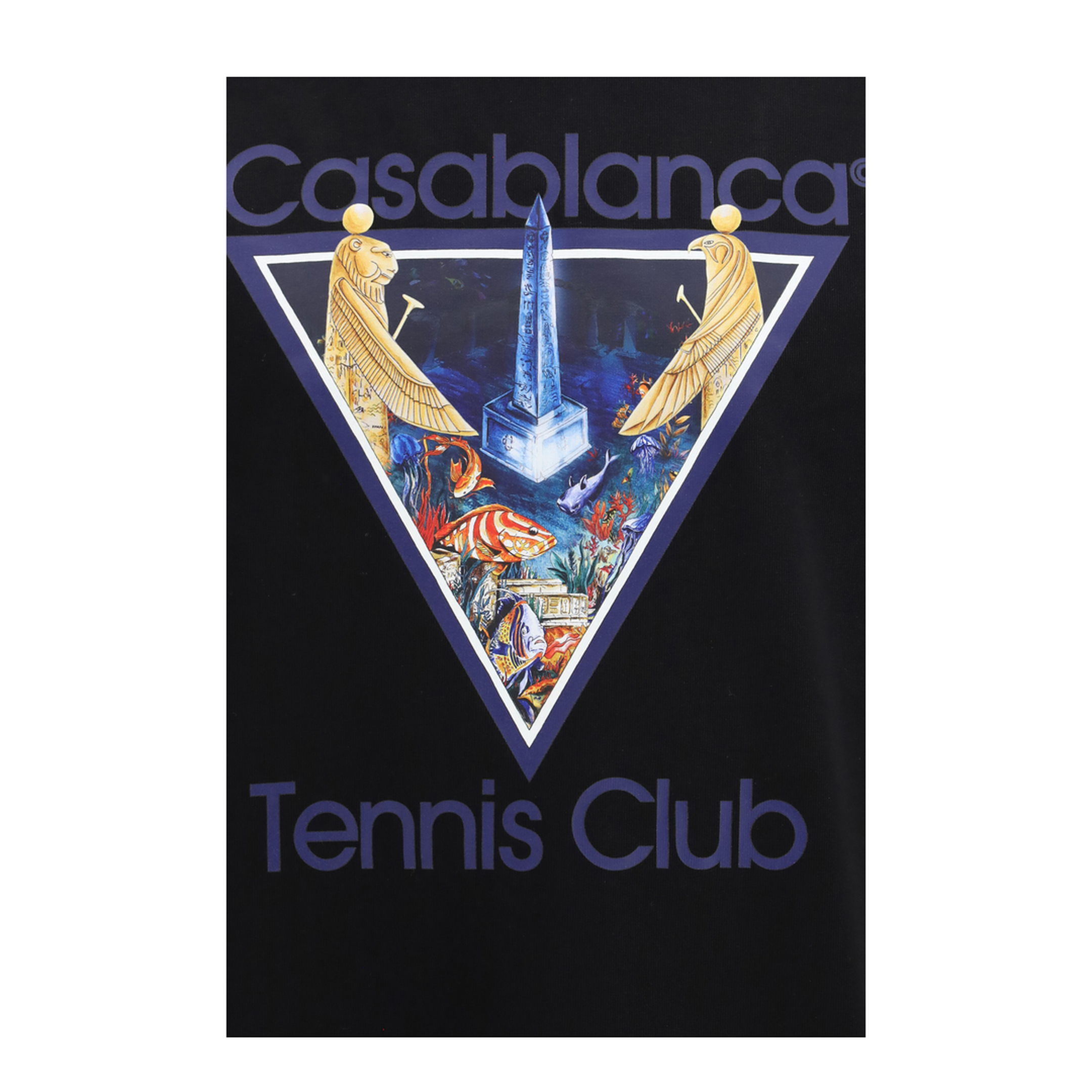 MAYFEYR - Casablanca - Tennis Club Monde Perdu Print T Shirt - MAW26JTS00107